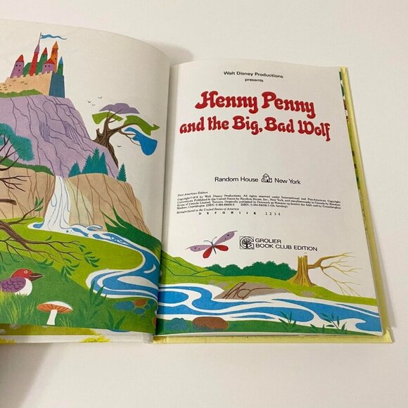 Vtg 1978 Disney Henny Penny and the Big Bad Wolf Wonderful World of Reading - Picture 10 of 16